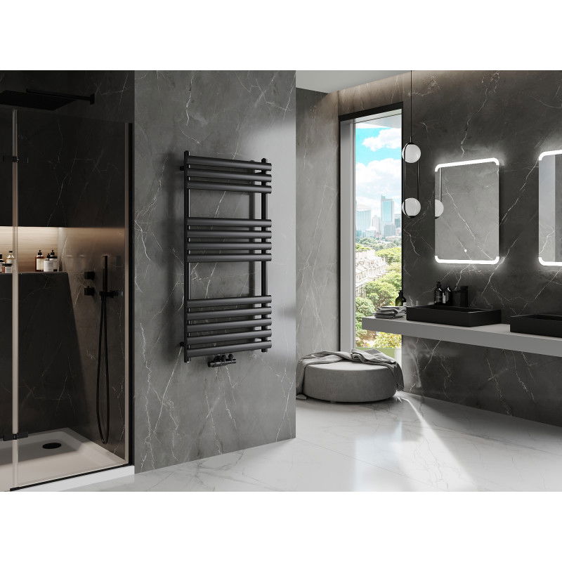 Mexen Jowisz radiator de baie 1200 x 600 mm, 594 W, negru - W107-1200-600-00-70