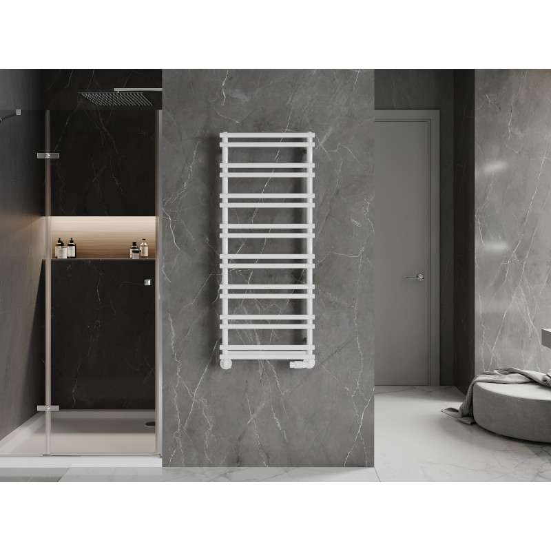 Mexen Saturn radiator de baie 1200 x 500 mm, 409 W, alb - W108-1200-500-00-20