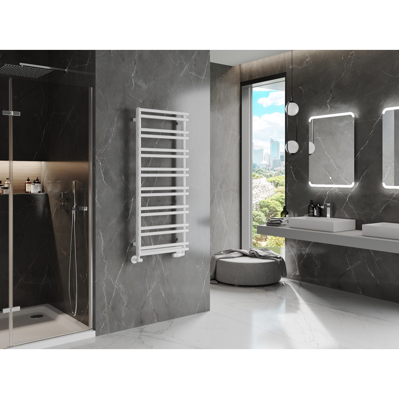 Mexen Saturn radiator de baie 1200 x 500 mm, 409 W, alb - W108-1200-500-00-20