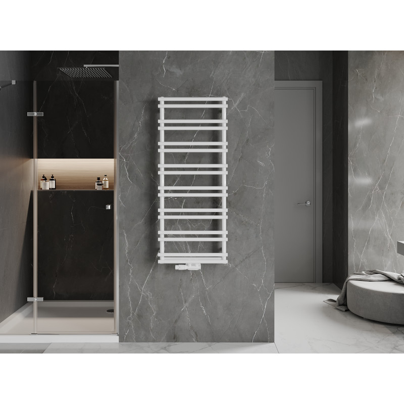 Mexen Saturn radiator de baie 1200 x 500 mm, 409 W, alb - W108-1200-500-00-20