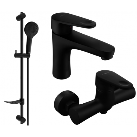Mexen Kama DF05 set de duș, Neagră - 72504DF05-70