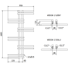 Mexen Jari radiator baie 1005 x 550 mm, 339 W, negru - W115-1005-550-00-70