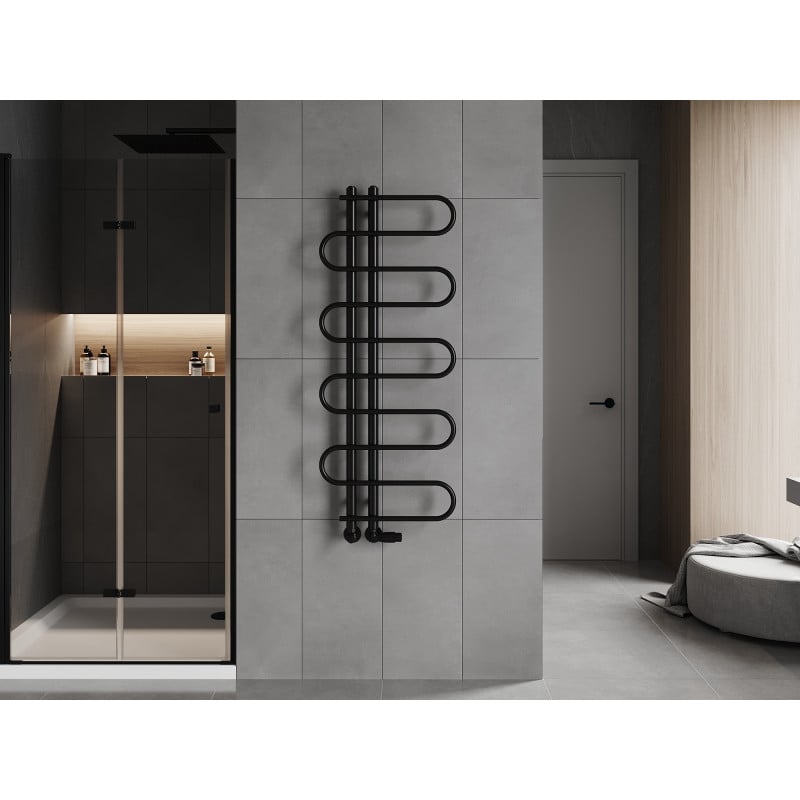 Mexen Kiso radiator decorativ de baie 1250 x 500 mm, 256 W, negru - W114-1250-500-00-70