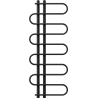 Mexen Kiso dekoratív fürdőszobai radiátor 1250 x 500 mm, 256 W, fekete - W114-1250-500-00-70