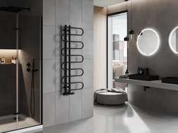 Mexen Kiso radiator decorativ de baie 1250 x 500 mm, 256 W, negru - W114-1250-500-00-70