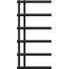 Mexen Jukon fürdőszobai radiátor 988 x 500 mm, 461 W, fekete - W116-0988-500-00-70