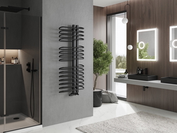 Mexen Ops fürdőszobai radiátor 1300 x 550 mm, 694 W, fekete - W122-1300-550-00-70