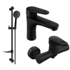 Mexen Kama DF75 set de duș, negru - 72504DF75-70