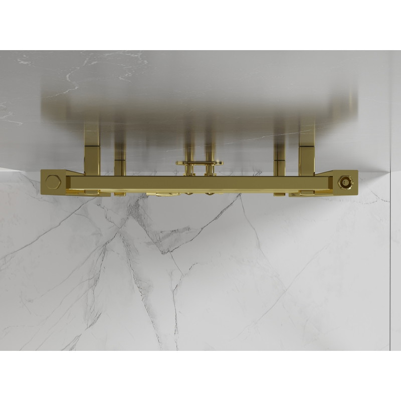Mexen Pluton 1200 x 500 mm-es, 493 W teljesítményű, arany színű fürdőszobai radiátor - W106-1200-500-00-50