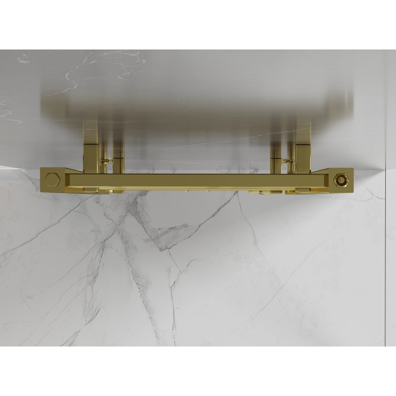 Mexen Pluton 1200 x 500 mm-es, 493 W teljesítményű, arany színű fürdőszobai radiátor - W106-1200-500-00-50