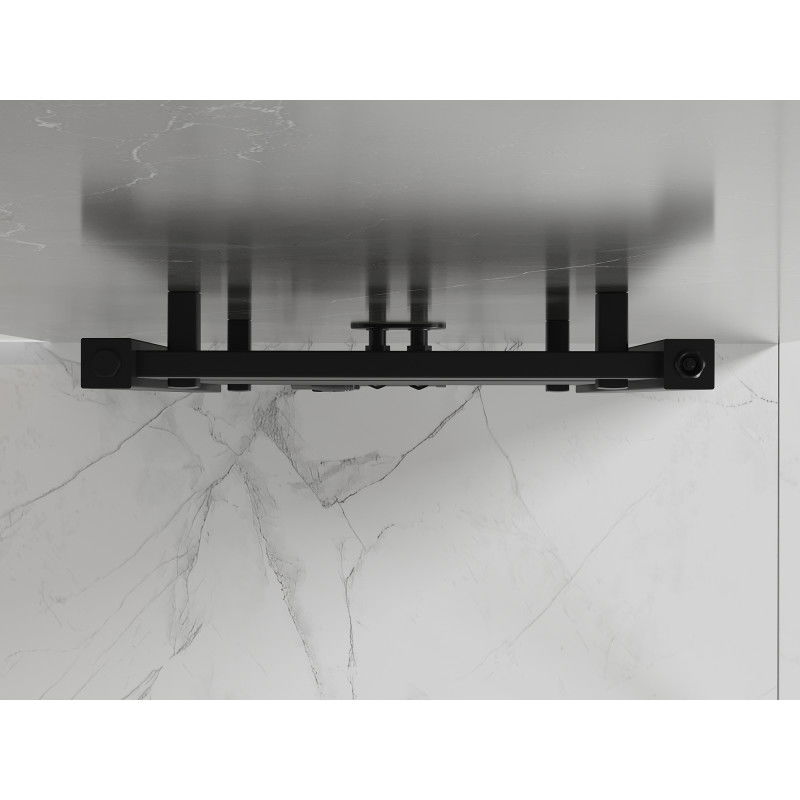 Mexen Pluton fürdőszobai radiátor 1450 x 500 mm, 721 W, fekete - W106-1450-500-00-70