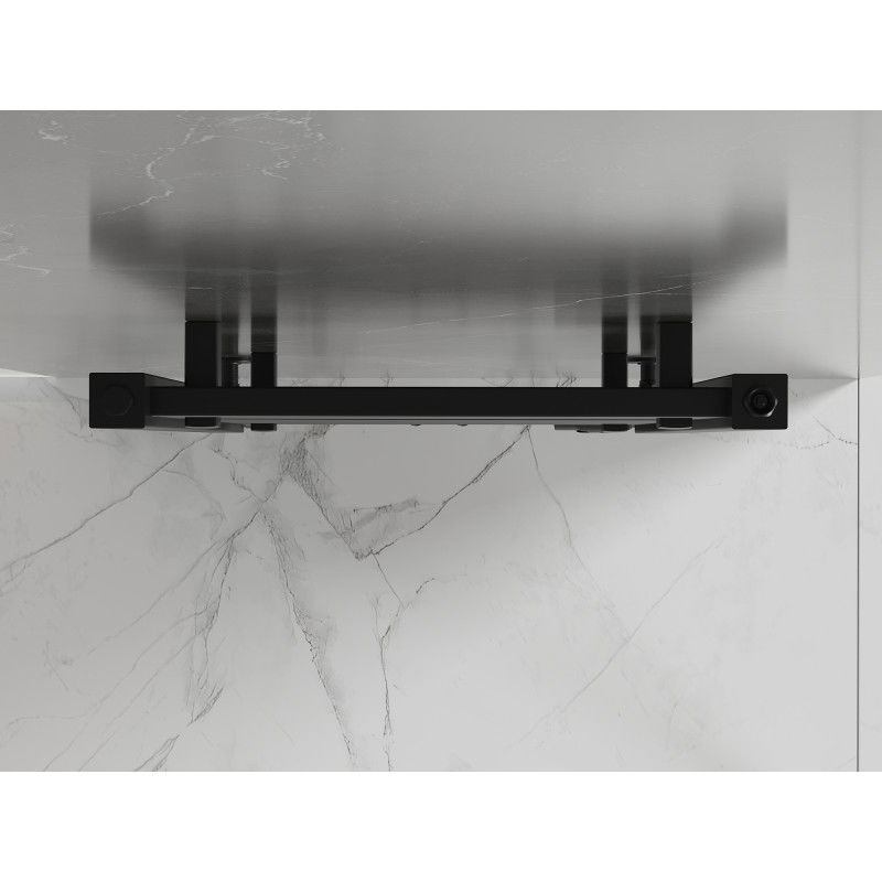 Mexen Pluton 1700 x 500 mm-es, 855 W-os fekete fürdőszobai radiátor - W106-1700-500-00-70