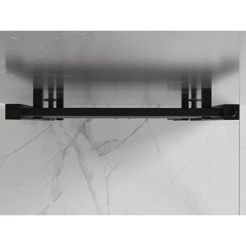 Mexen Pluton fürdőszobai radiátor 1700 x 600 mm, 991 W, fekete - W106-1700-600-00-70