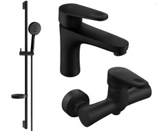 Mexen Kama DS75 zuhanykészlet, fekete - 72504DS75-70