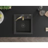Mexen Vito chiuvetă de bucătărie din granit cu 1 cuvă și baterie, Aster, negru cu picățele - 6503-76-73450-57-B