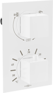 Baterie de cadă-duș termostatică Mexen Cube cu 2 ieșiri, albă - 77502-20