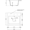 Mexen Milo chiuvetă de granit cu 1 compartiment și baterie de bucătărie Aster, gri - 6505-71-73450-07-B