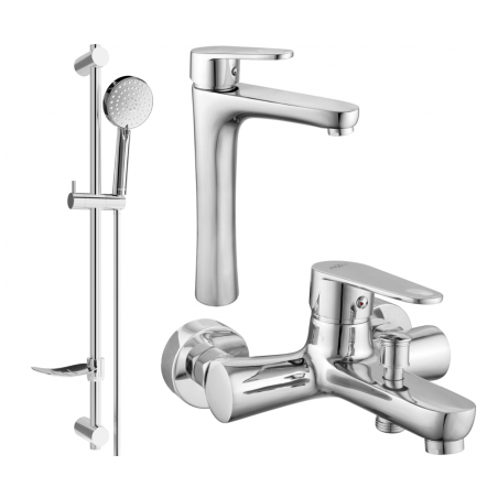 Mexen Kama Set baie DF75, crom - 72513DF75-00