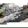 Mexen Enzo chiuvetă de granit cu un compartiment, cu picurător și baterie de bucătărie Aster, Neagră - 6506-77-73450-07-B