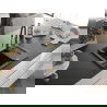 Mexen Enzo chiuvetă de granit cu un compartiment, cu picurător și baterie de bucătărie Aster, Neagră - 6506-77-73450-57-G