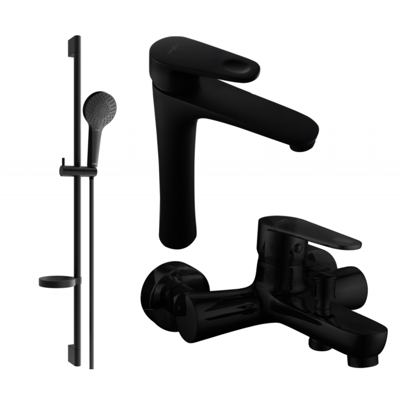 Mexen Kama Set de cadă DS05, negru - 72513DS05-70