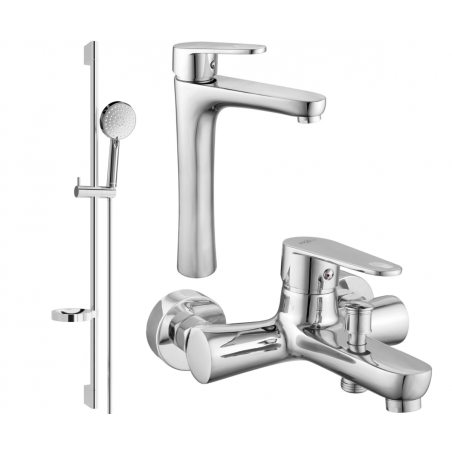Mexen Kama DS75 fürdőszobai készlet, króm - 72513DS75-00