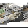 Mexen Pablo chiuvetă de granit cu un compartiment, cu picurător și baterie de bucătărie Aster, Bej - 6510-69-73450-57-B