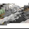 Mexen Pablo chiuvetă de granit cu un compartiment, cu picurător și baterie de bucătărie Aster, gri - 6510-71-73450-07