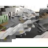 Mexen Pablo chiuvetă de granit cu un compartiment, cu picurător și baterie de bucătărie Aster, gri - 6510-71-73450-57-G