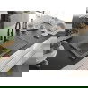 Mexen Pablo chiuvetă de granit cu un compartiment, cu picurător și baterie de bucătărie Aster, gri - 6510-71-73450-70-B
