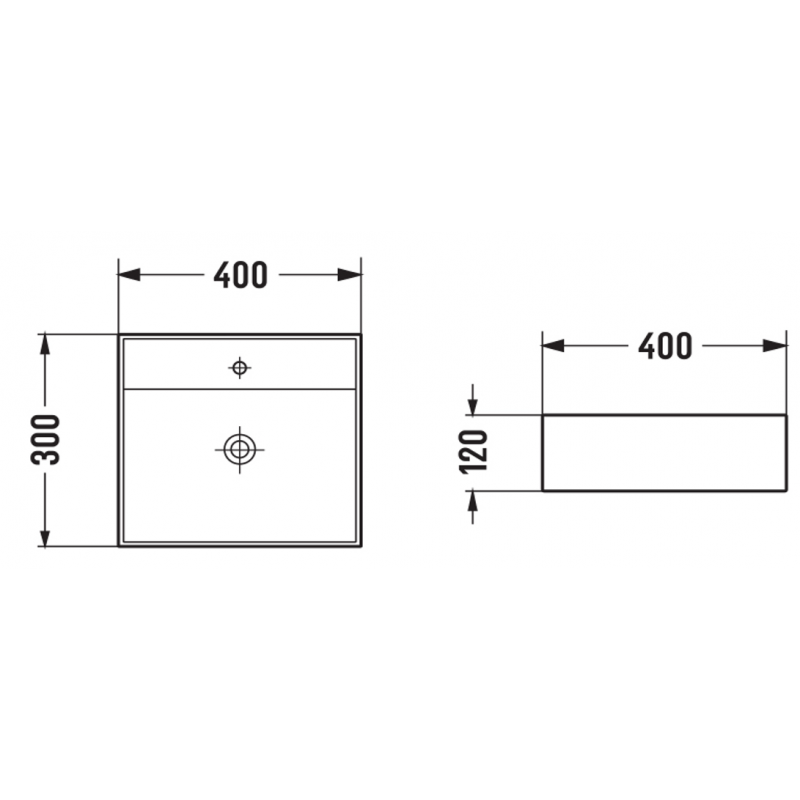 Mexen Mini chiuvetă pentru blat 40 x 30 cm, gri deschis mat - 21094061