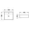 Mexen Mini chiuvetă pentru blat 40 x 30 cm, gri deschis mat - 21094061