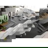 Mexen Pablo chiuvetă granit 1-cameră cu picurător și baterie bucătărie Aster, negru/auriu metalic - 6510-75-73450-70-B