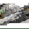 Mexen Pablo chiuvetă de granit cu un compartiment, cu picurător și baterie de bucătărie Aster, Neagră - 6510-77-73450-57-G