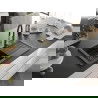 Mexen Pablo chiuvetă de granit cu un compartiment, cu picurător și baterie de bucătărie Aster, Neagră - 6510-77-73450-57-B