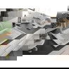 Mexen Elias chiuvetă de granit cu un compartiment, cu picurător și baterie de bucătărie Aster, Albă - 6511-20-73450-02