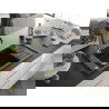 Mexen Elias chiuvetă de bucătărie granit 1-cameră cu scurgător și baterie Aster, negru/argintiu metalizat - 6511-73-73450-57-G