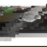 Mexen Elias chiuvetă din granit cu 1 cuvă, cu scurgător și robinet de bucătărie Aster, metalic negru/auriu - 6511-75-73450-70-B