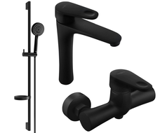 Mexen Kama DS75 zuhanykészlet, fekete - 72514DS75-70