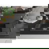 Mexen Elias chiuvetă de bucătărie granit 1-disc cu scurgător și baterie de bucătărie Aster, negru pătat - 6511-76-73450-07