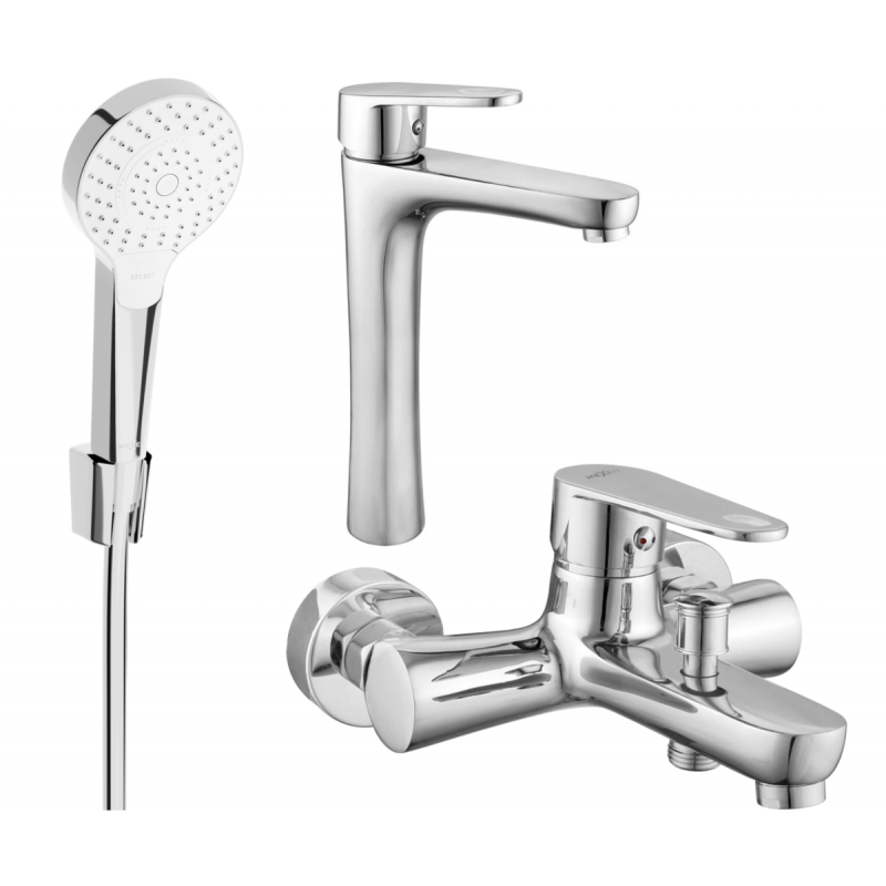 Mexen Kama R05 set de baie, crom - 72513R05-00