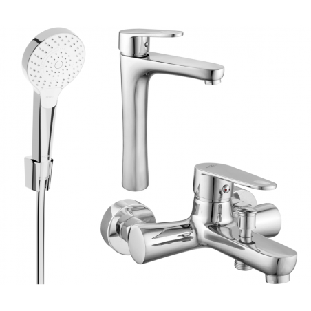 Mexen Kama R05 set de baie, crom - 72513R05-00