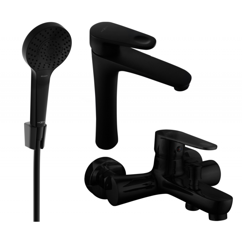 Set cadă Mexen Kama R05, negru - 72513R05-70