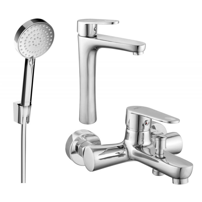 Mexen Kama R75 kád készlet, Króm - 72513R75-00