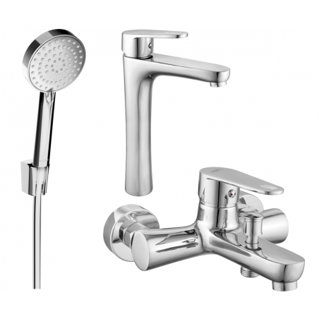 Mexen Kama R75 set de baie, crom - 72513R75-00