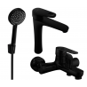 Mexen Kama R75 set pentru cadă, negru - 72513R75-70