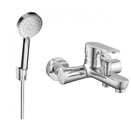 Mexen Kama R75 baterie de cadă cu set de duș, crom - 7253R75-00