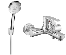 Mexen Kama R75 baterie cadă cu set pentru duș, Crom - 7253R75-00