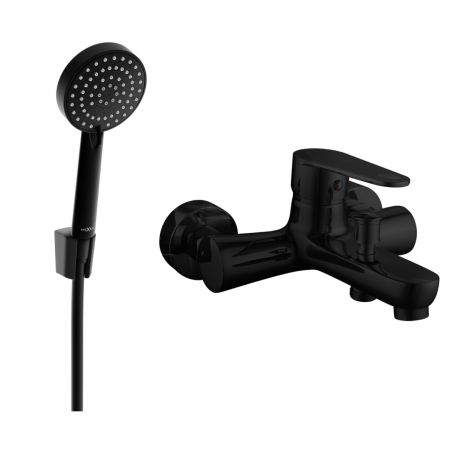 Mexen Kama R75 baterie de cadă cu set de duș, negru - 7253R75-70