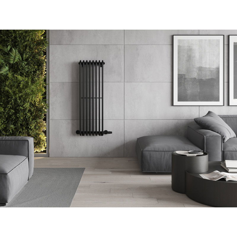 Mexen Atlanta radiator decorativ 1200 x 405 mm, 646 W, negru - W211-1200-405-00-70
